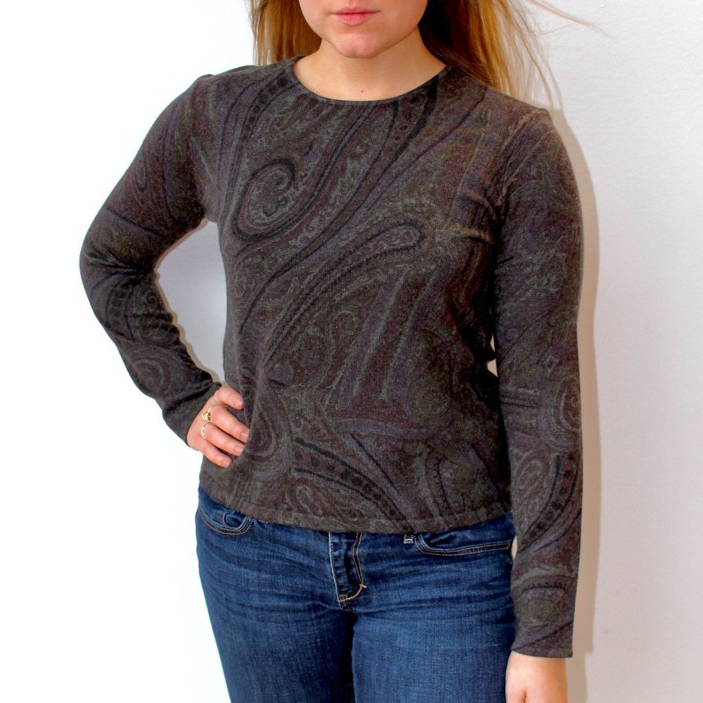 Vintage Ralph Lauren Crew Sweater Cashmere Blend -